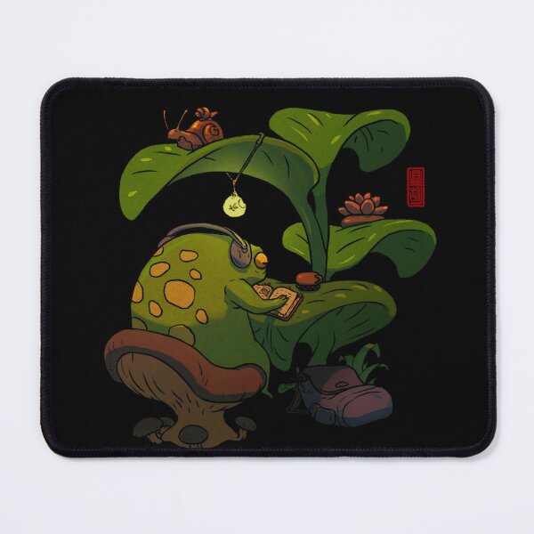 Item preview, lofi studying frog designed and sold by DingHuArt.