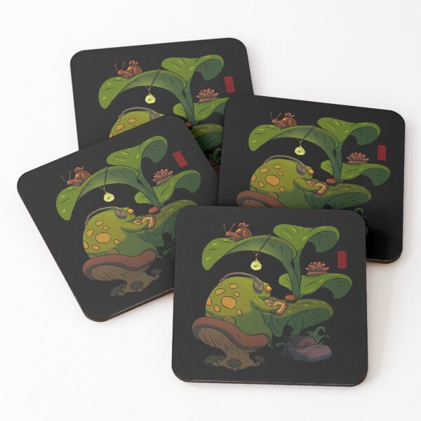 Item preview, lofi studying frog designed and sold by DingHuArt.