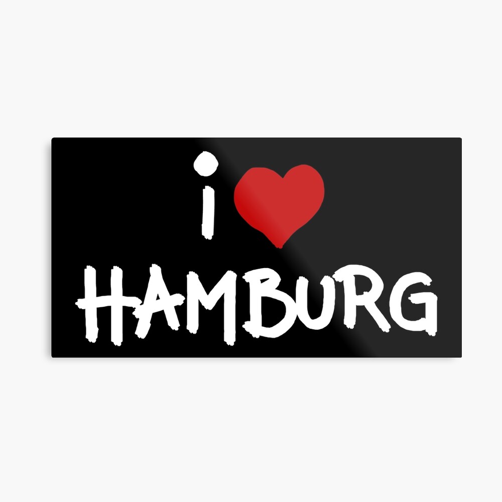 I Love Hamburg Canvas Print By Drizzd Redbubble