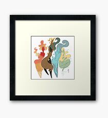 Four elements Framed Print