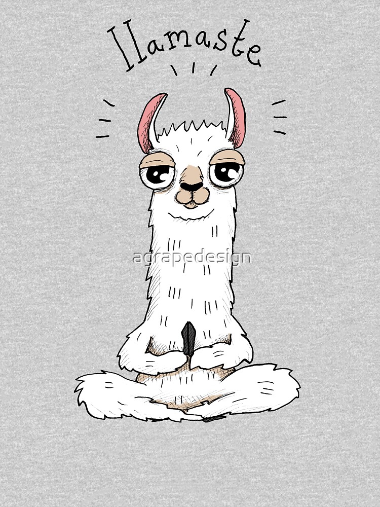 Disover Llama yoga pose with llamaste  | Classic T-Shirt