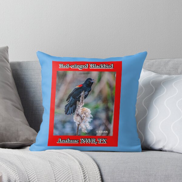 Item preview, For The Bird Lover In You: Red-winged Blackbird, Anahuac NWR, Texas. designed and sold by MoreEZUSA-Here.