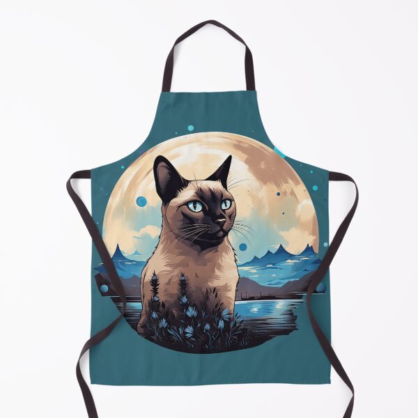 Item preview, Siamese Cat and Full Moon designed and sold by Elisabeth Lucas.
