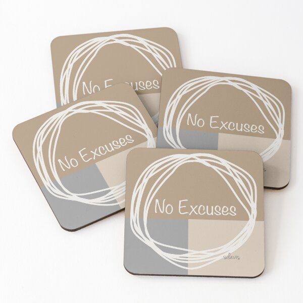 Item preview, Abstract Minimalist 91523 No Excuses designed and sold by mandalafractal.