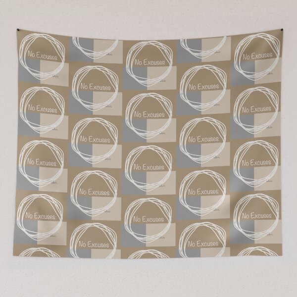 Item preview, Abstract Minimalist 91523 No Excuses designed and sold by mandalafractal.