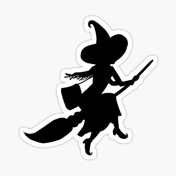 Lilya the Witch flying Sticker
