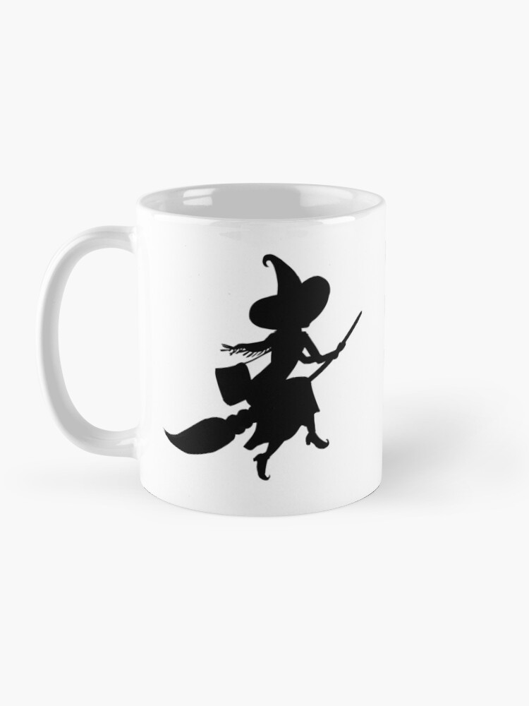 Alternate view of Lilya the Witch flying Coffee Mug