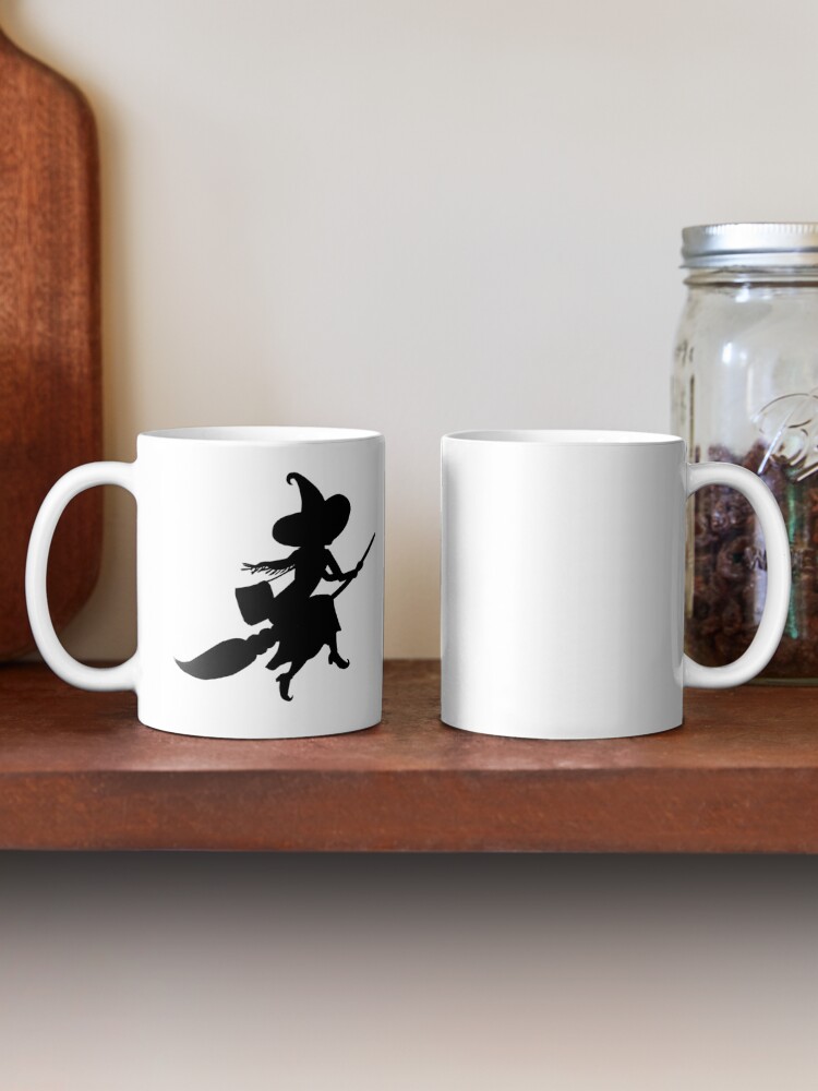 Alternate view of Lilya the Witch flying Coffee Mug