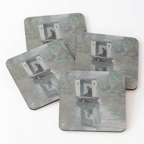 Item preview, The Studio Boat (Le Bateau-atelier) by Claude Monet designed and sold by My Artprintz.