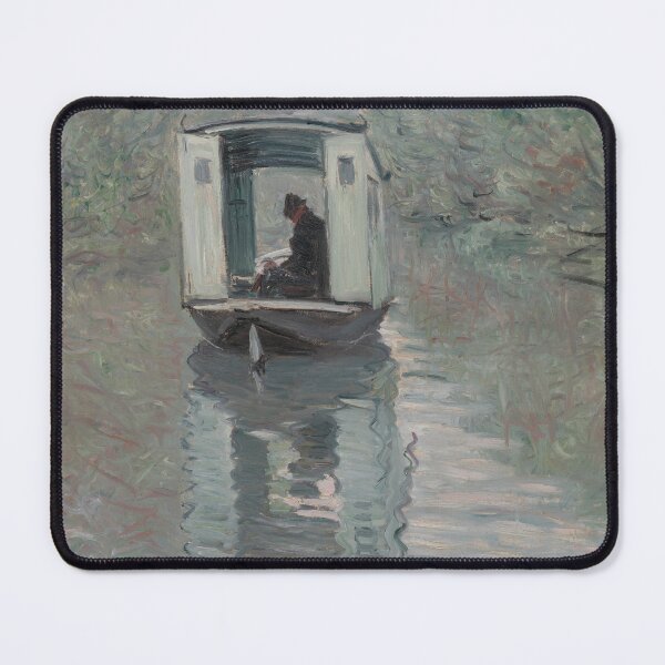 Item preview, The Studio Boat (Le Bateau-atelier) by Claude Monet designed and sold by My Artprintz.