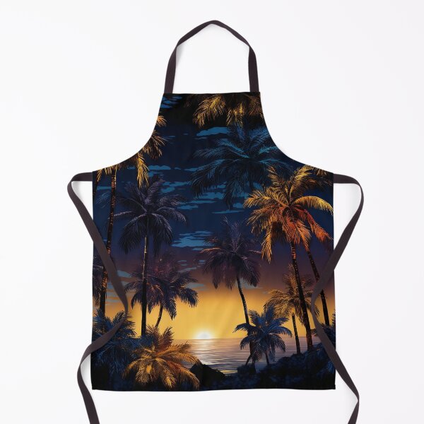 Item preview, colorful palm tree landscape print designed and sold by dcrc.