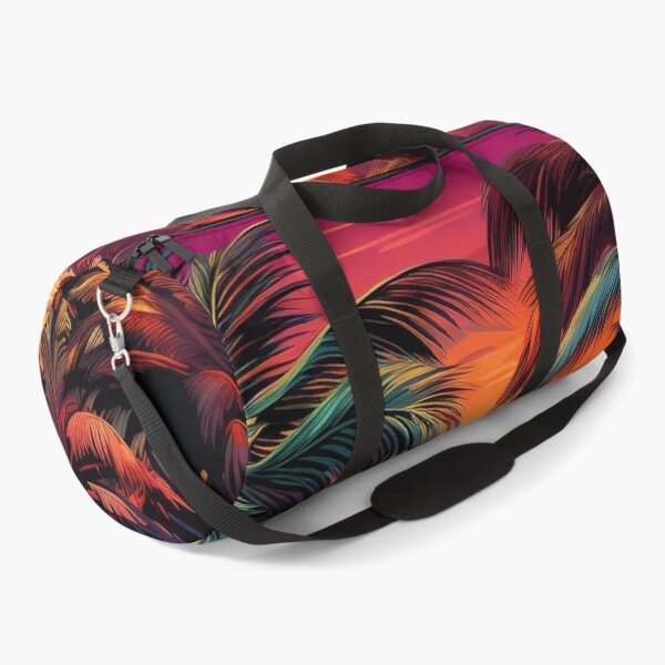 Item preview, colorful palm tree landscape print designed and sold by dcrc.