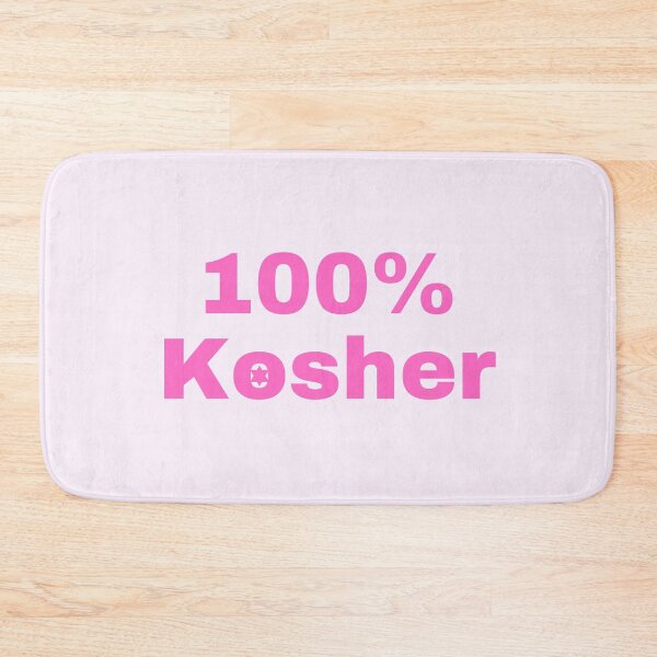 Item preview, Funny Jewish 100% Kosher pink designed and sold by NJGDesigns.
