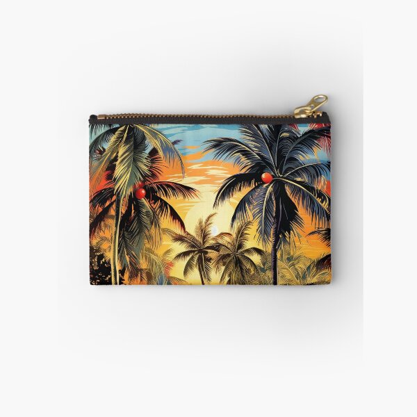Item preview, colorful palm tree landscape print designed and sold by dcrc.