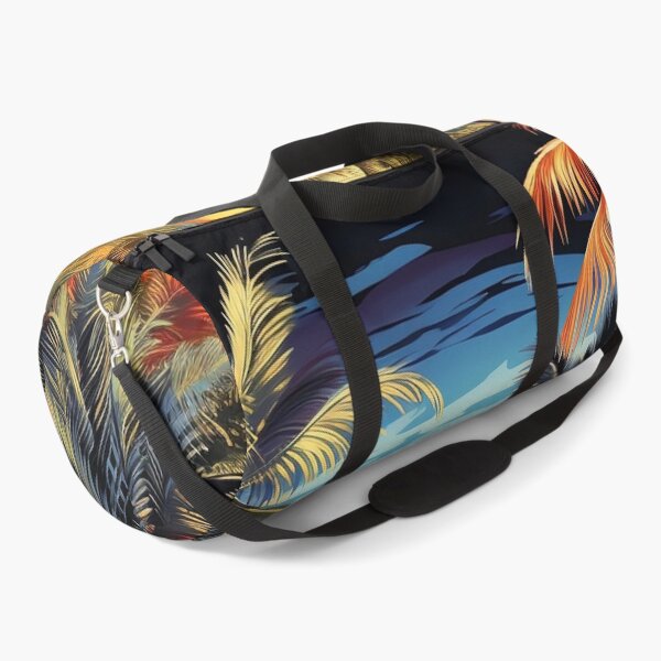 Item preview, colorful palm tree landscape print designed and sold by dcrc.