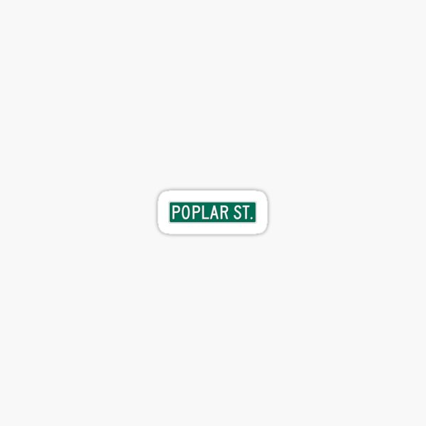 POPLAR ST Sticker