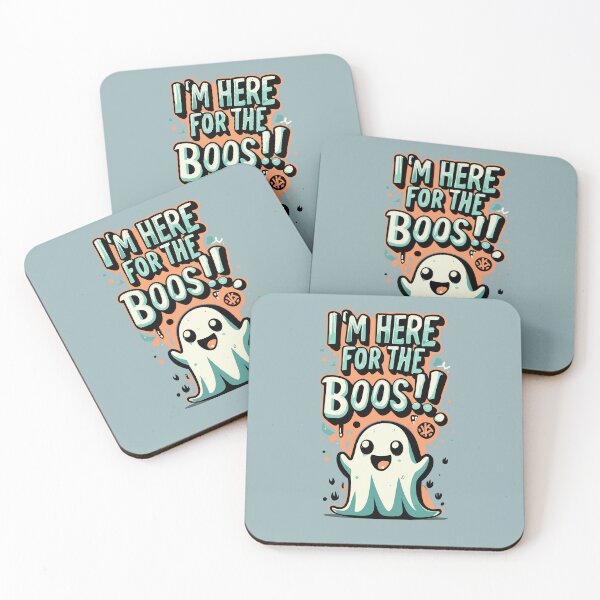 Item preview, Adorable 'I'm Here for the Boos' Ghost designed and sold by urbsrepublic.