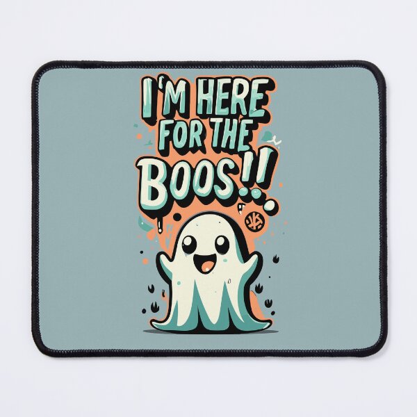 Item preview, Adorable 'I'm Here for the Boos' Ghost designed and sold by urbsrepublic.