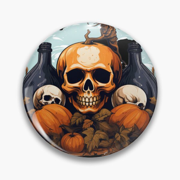 Item preview, Vintage Skulls-pumpkins and moonshine no background designed and sold by DigitlEmporium.