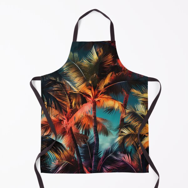 Item preview, colorful palm tree landscape print designed and sold by dcrc.