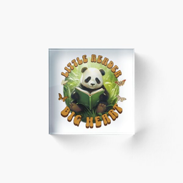 Item preview, Little Reader Big Heart Panda Reading in Bamboo designed and sold by SeeFutureDreams.