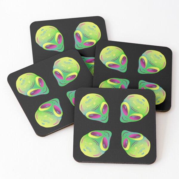Item preview, Four Funky Alien Faces designed and sold by SyTcreations.