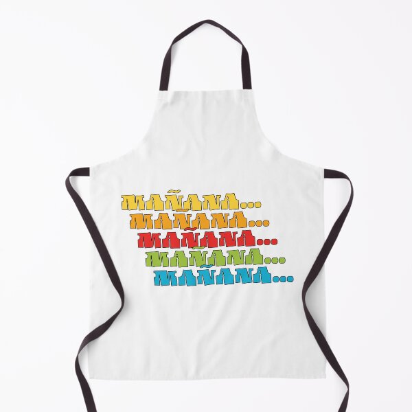 Item preview, Mañana Mañana Mañana Procrastination Humor (Black Outline) designed and sold by PlayaPlayas.