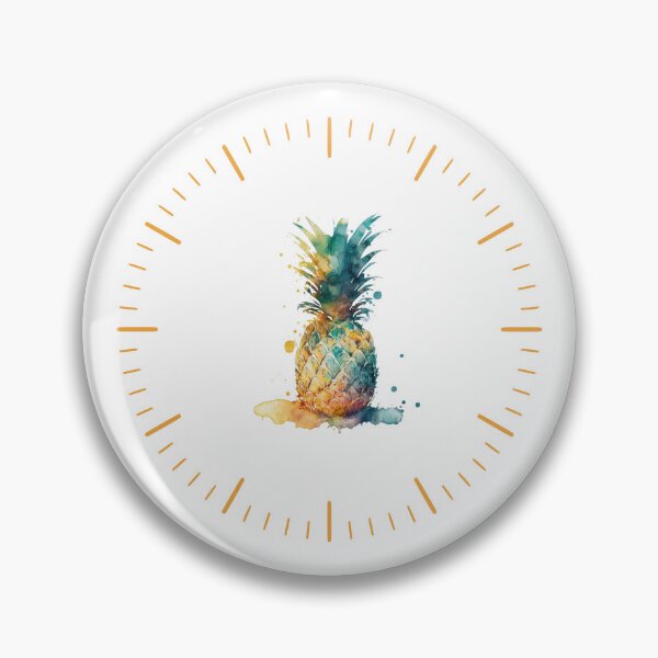 Item preview, Wall clock Watercolor fruit for Home Decor designed and sold by Elysium-Studio.