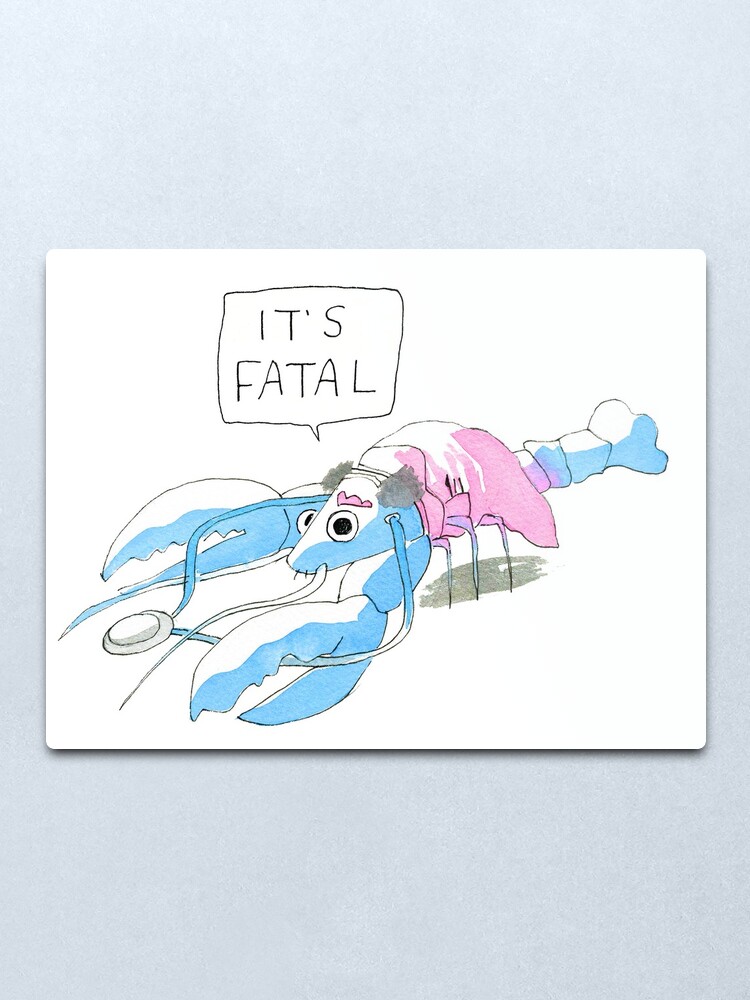 Alternate view of Dr Lobster Metal Print