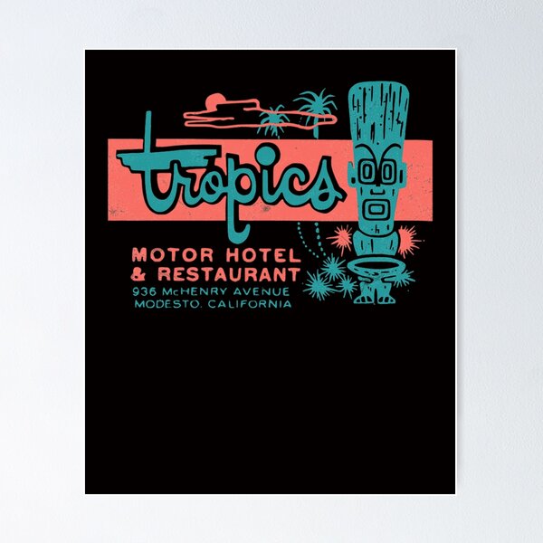 Item preview, Tropics Motor Hotel Tiki 1950s Polynesian Retro Surf Style designed and sold by LOGANDAUGHER.
