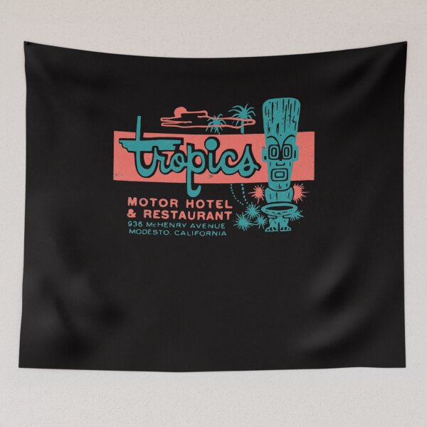 Item preview, Tropics Motor Hotel Tiki 1950s Polynesian Retro Surf Style designed and sold by LOGANDAUGHER.