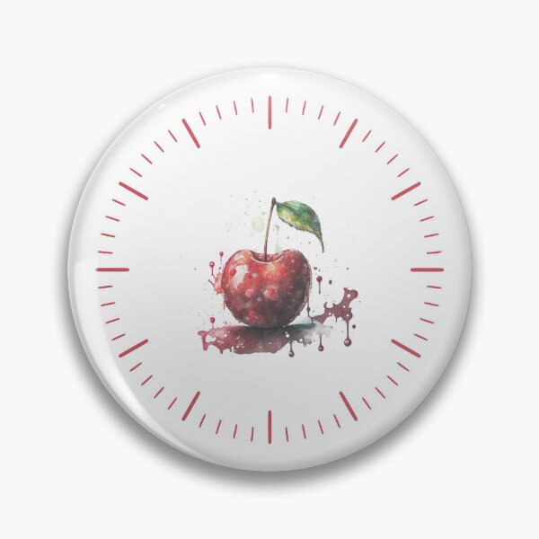 Artikelvorschau, Wall clock Watercolor fruit for Home Decor entworfen und verkauft von Elysium-Studio.