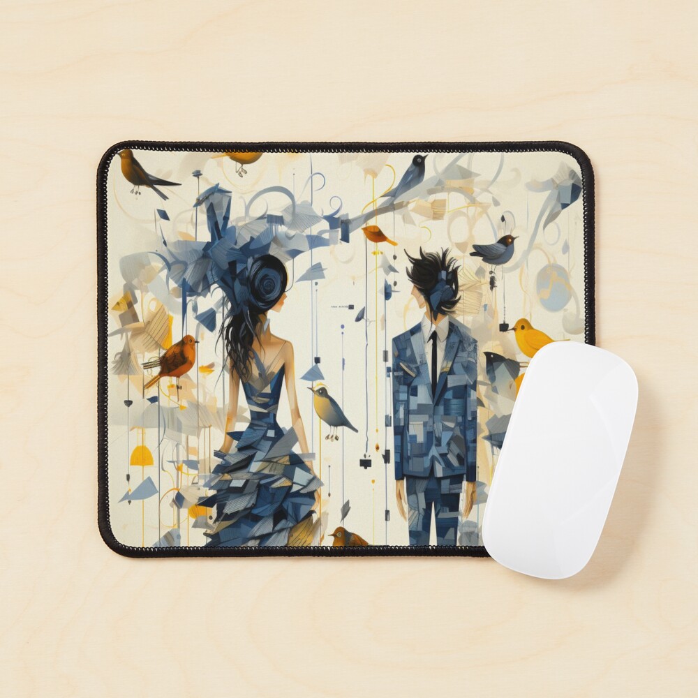 Eccentric Elegance: Shafted Blues and Exaggerated Forms Art Print for Sale  by TrendyXx | Redbubble
