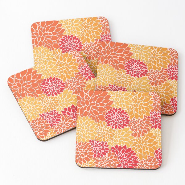 Item preview, orange floral symmetry designed and sold by obinsuma.