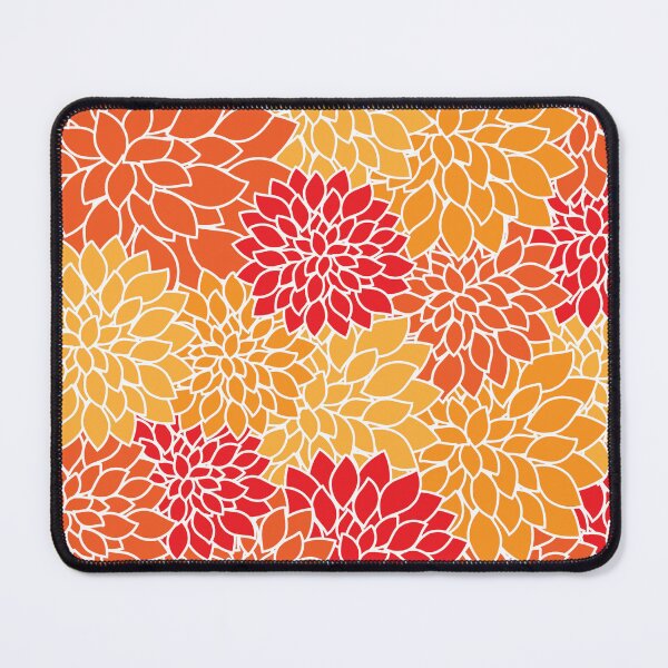 Item preview, orange floral symmetry designed and sold by obinsuma.