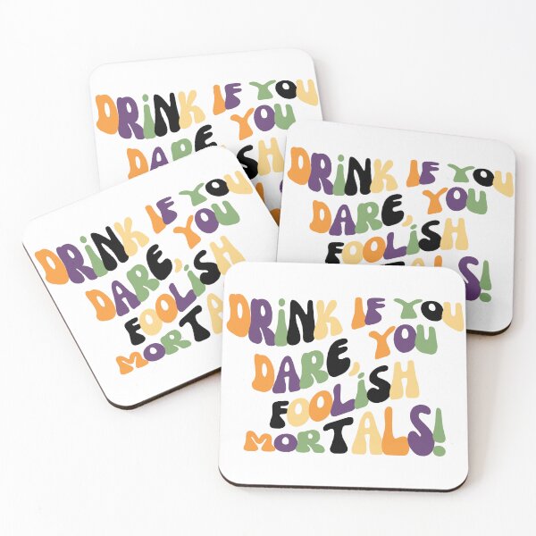 Item preview, Drink if you Dare, You foolish Mortals | Autumn Vibe | Witch Gifts | Spooky Fun | Groovy Halloween Card designed and sold by FireSisters.