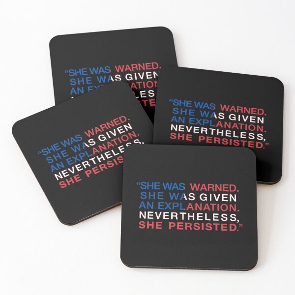 Item preview, She Was Warned - Nevertheless She Persisted - Red White And Blue  	 designed and sold by ssqpdrhopu5.