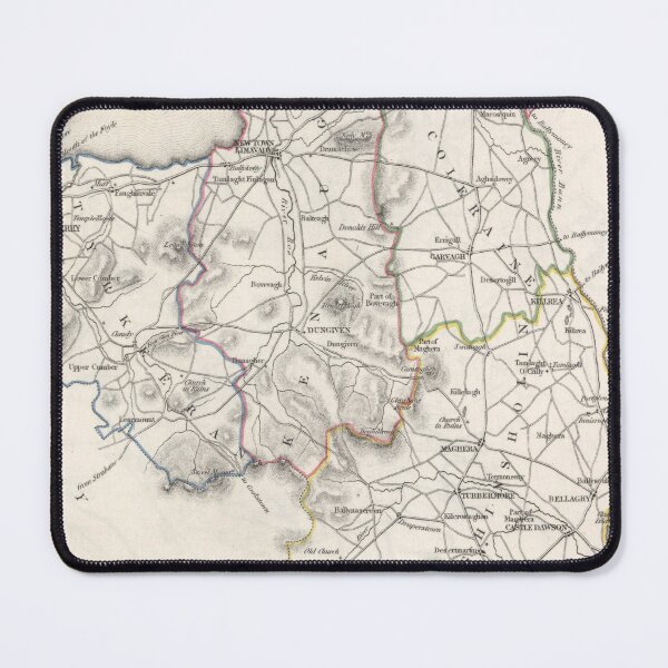 Item preview, V)intage Map of Londonderry County Ireland (1846) designed and sold by BravuraMedia.