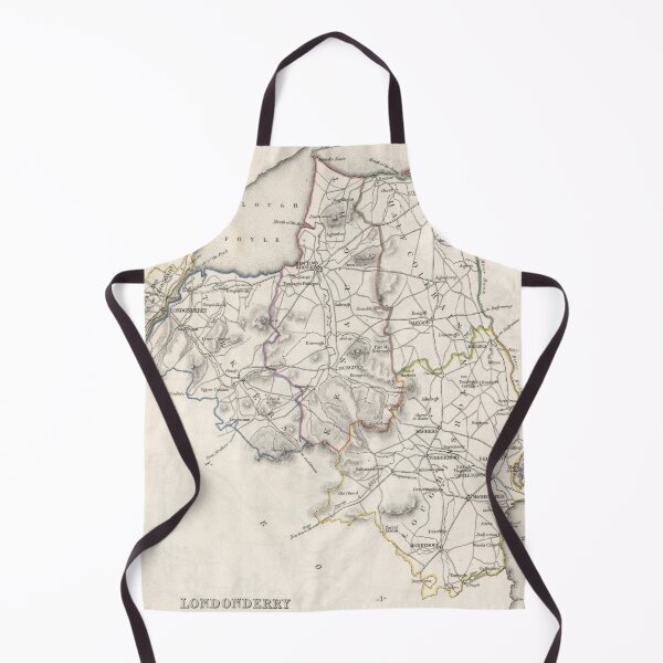 Item preview, V)intage Map of Londonderry County Ireland (1846) designed and sold by BravuraMedia.