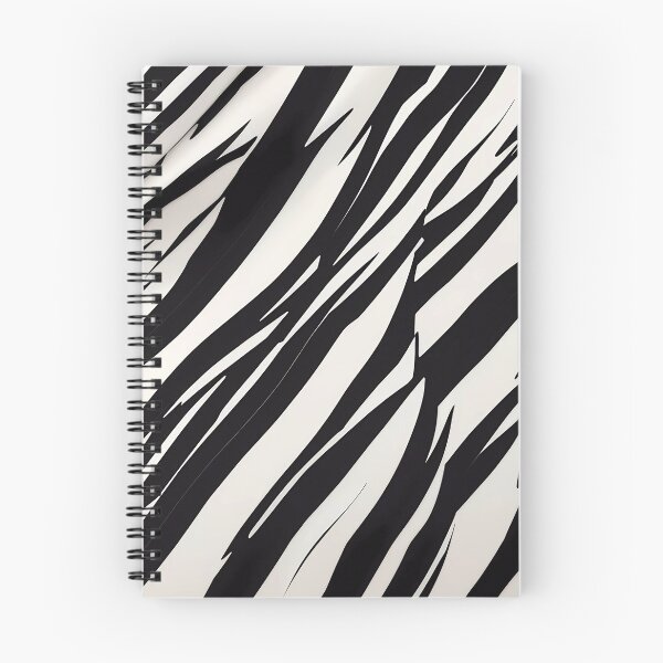 Item preview, Black and white tiger stripes designed and sold by Omarupattern51.