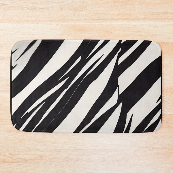 Item preview, Black and white tiger stripes designed and sold by Omarupattern51.