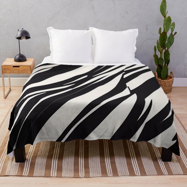 Item preview, Black and white tiger stripes designed and sold by Omarupattern51.