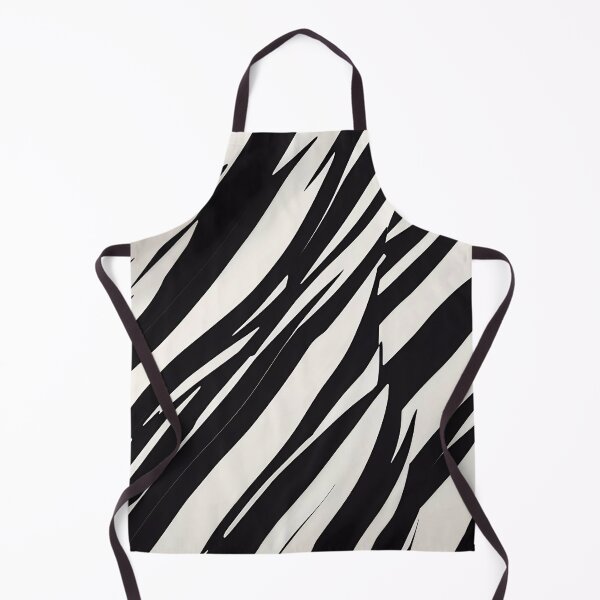 Item preview, Black and white tiger stripes designed and sold by Omarupattern51.