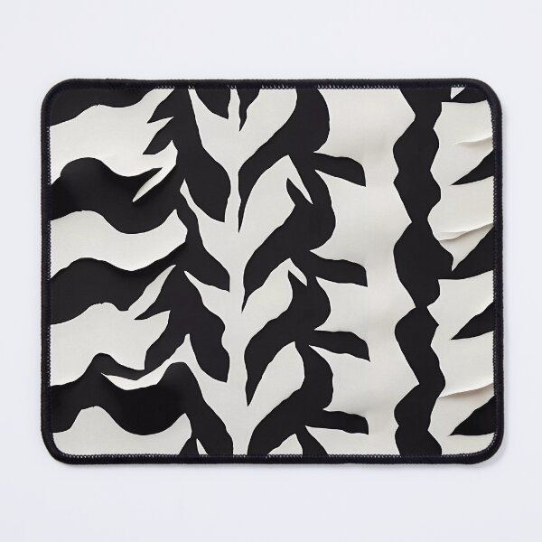 Item preview, Abstract black and white tiger pattern designed and sold by Omarupattern51.