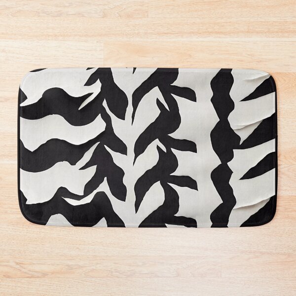 Item preview, Abstract black and white tiger pattern designed and sold by Omarupattern51.