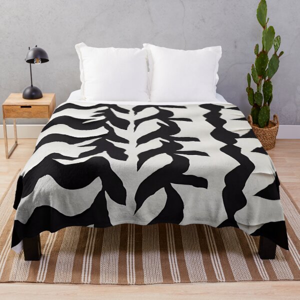 Item preview, Abstract black and white tiger pattern designed and sold by Omarupattern51.