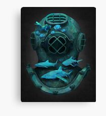 Deep diving Canvas Print