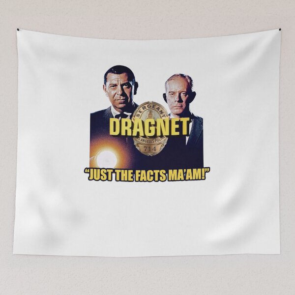 Item preview, Just The Facts Dragnet Sergeant Joe Friday Bill Gannon Jack Webb Cop Shows designed and sold by ChetSaenubon.