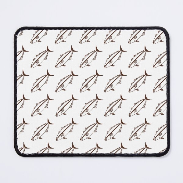 Item preview, Kawaii Amberjack Fish in Chocolate Brown and White designed and sold by fruttidimare.