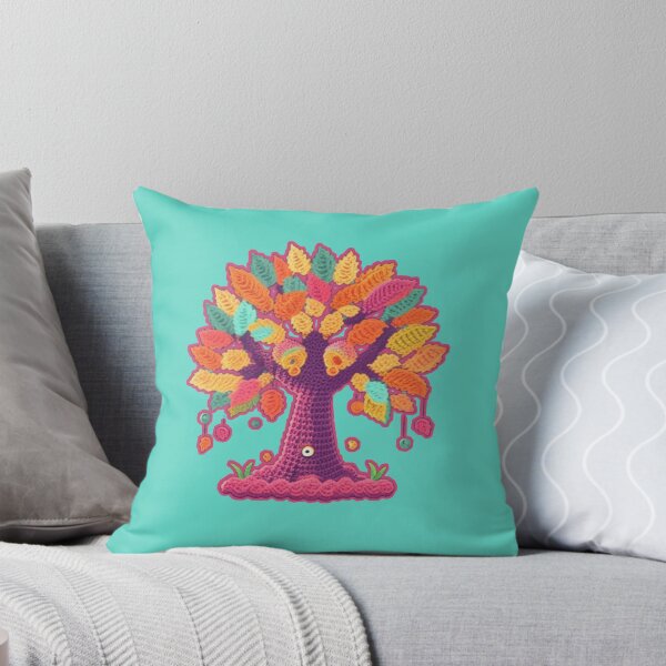 Item preview, Colorful kawaii crochet tree designed and sold by Roxburylane.